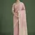 light pink banarasi satin silk zari woven saree