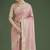 Wonderful light pink soft banarasi satin silk leheriya design saree