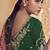 Dark rani cords and handwork wedding saree with blouse fabric