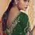 Dark red cords and handwork wedding saree with blouse fabric