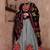 Grey Gujarati Gamthi Hand Embroidered Cotton Indian Traditional Dandiya Raas Garba Lehenga Choli For Navratri Festival