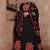 Black Gujarati Gamthi Hand Embroidered Cotton Indian Traditional Dandiya Raas Garba Festival Lehenga For Navratri