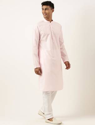 Pink tiedye cotton jacket with pink cotton kurta 4