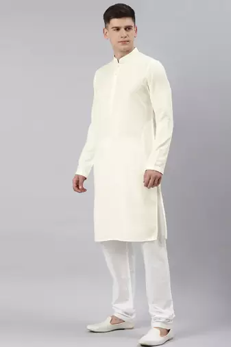 Yellow ombre jacket kurta set