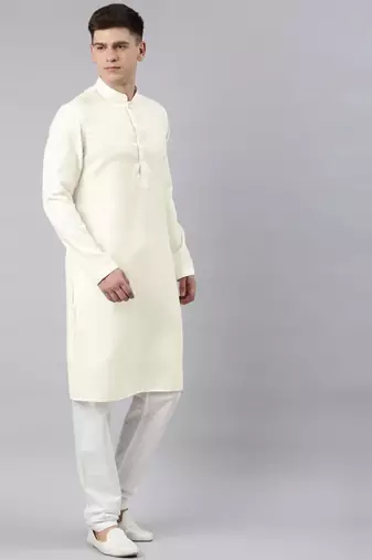 Yellow ombre jacket kurta set
