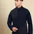 Blue jacket kurta set