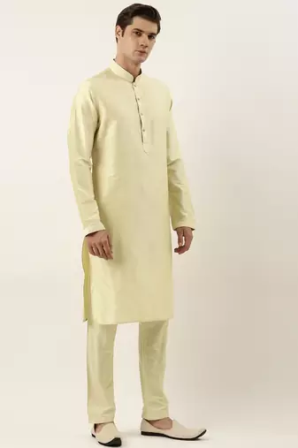 Gold dori embroidery jacket kurta set