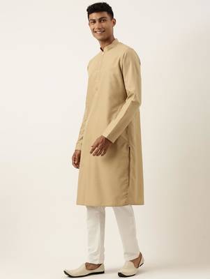 Peach chikankari jacket kurta set 3