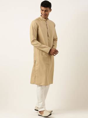 Peach chikankari jacket kurta set 4