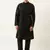 Black mirror embroidered jacket kurta set