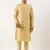 Yellow mirror embroidered jacket kurta set