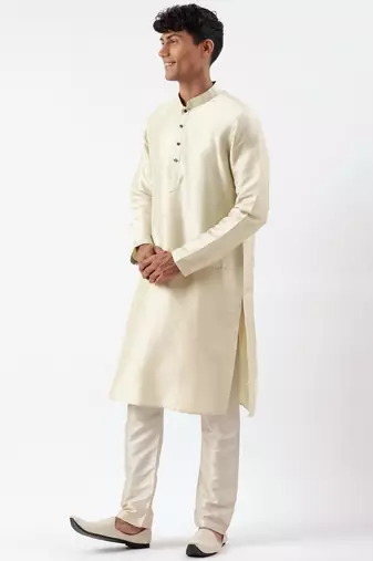 Sage green embroiderd layered jacket kurta set