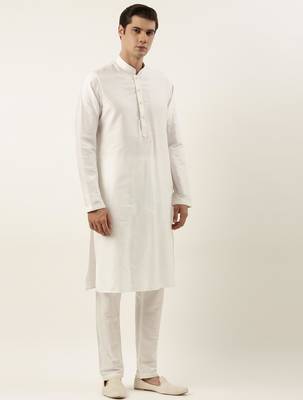 Off white mirror embroidered jacket kurta set 5