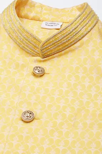 Banarasi brocade jacket with kurta set