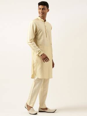 Banarasi brocade jacket with kurta set 4
