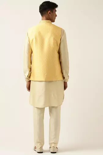 Banarasi brocade jacket with kurta set