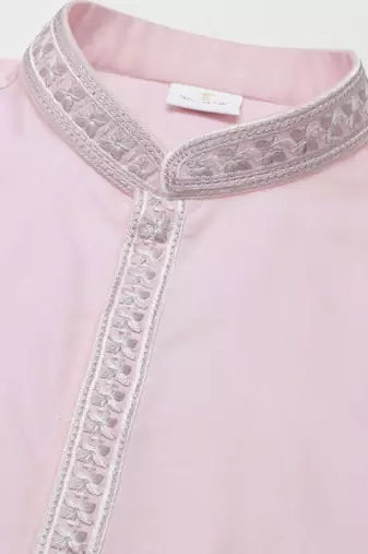 Light pink vivah story jacket  kurta set