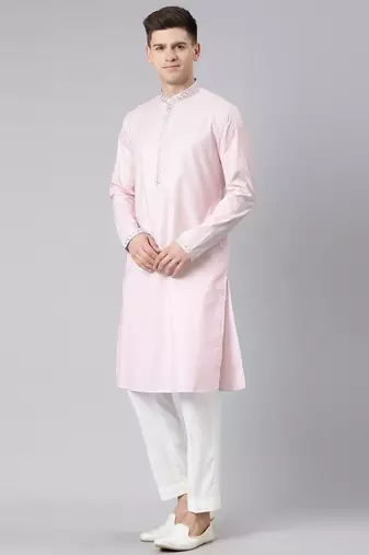Light pink vivah story jacket  kurta set