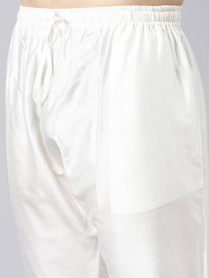 Cream classic jacket with short kurta set 2