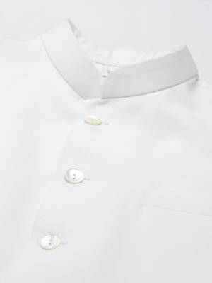Cream classic jacket with short kurta set 4