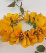 Yellow orchids gajra