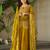 Mehendi Silk Beads Embroidered Sharara Suit With Dupatta