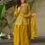 Mehendi Silk Beads Embroidered Sharara Suit With Dupatta