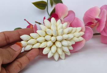 Artificial jasmine hair clip 2