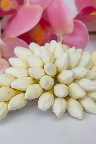 Artificial jasmine hair clip