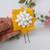 Yellow petals flower brooch