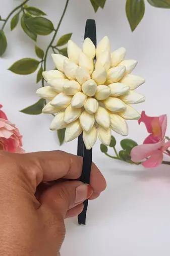 Artificial jasmine head band