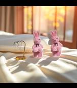 Golden glamer angel bunny drop earrings – anti-tarnish collection