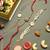 Elegant Rakhi Gift Hamper with 2 Rakhi, 1 Bhabhi Rakhi, Dry Fruits & Chocolates