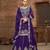 Violet embroidered vichitra silk free size full stitched suit