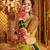 GREEN thread embroidered mirror work stitched lehenga choli