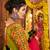 GREEN thread embroidered mirror work stitched lehenga choli