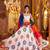 WHITE thread embroidered mirror work stitched lehenga choli
