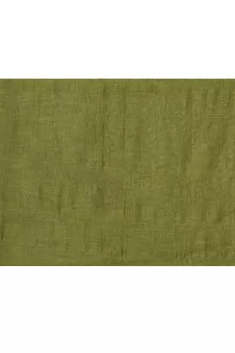 cotton handloom moss green sequin saree with blouse piece