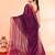 cotton handloom magenta sequin saree with blouse piece