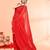 cotton handloom red sequin saree with blouse piece