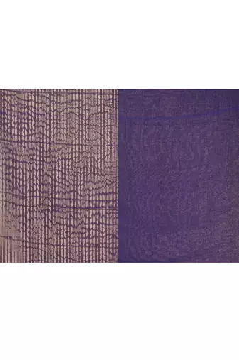 blue cotton handloom saree with gold zari stripes