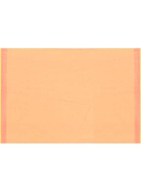 cotton handloom pale orange sequin saree with blouse piece 5