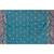 cotton blend teal handloom saree with blouse piece