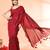 cotton handloom maroon sequin saree with blouse piece