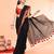 cotton handloom black sequin saree with blouse piece