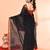 cotton handloom black sequin saree with blouse piece
