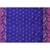 cotton blend royal blue handloom saree with blouse piece