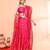 cotton blend rani handloom saree with blouse piece
