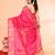 cotton blend rani handloom saree with blouse piece