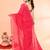 cotton handloom pink sequin saree with blouse piece
